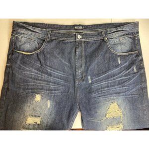 Parish Nation Denim Shorts Mens 48 Distressed Mid
